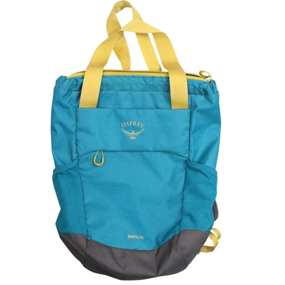 Osprey Daylite Tote Pack Mens‎ OS Teal Yellow Solid 2022 Hiking Travel Backpack